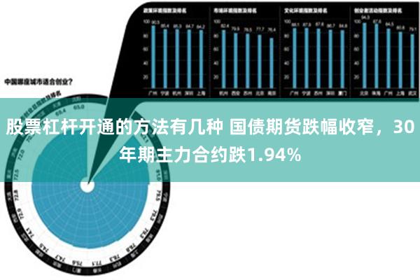 股票杠杆开通的方法有几种 国债期货跌幅收窄，30年期主力合约跌1.94%